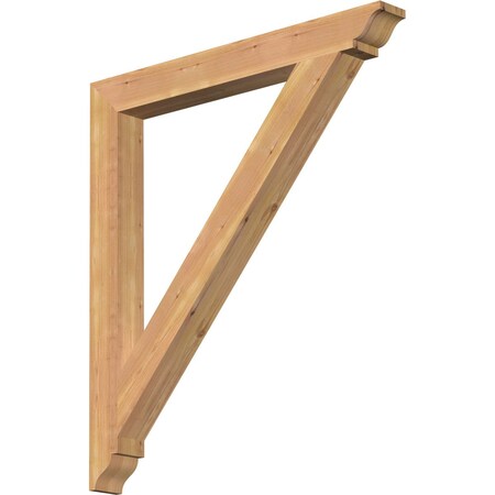 Ekena Millwork Traditional Traditional Smooth Bracket, Western Red Cedar, 3 1/2"W x 34"D x 38"H BKT04X34X38TRA01SWR